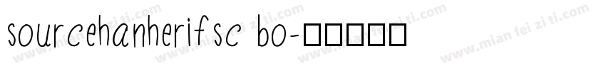 sourcehanherifsc bo字体转换